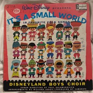 Disney Colorful Illustrated 'It's A Small World' Album Cover